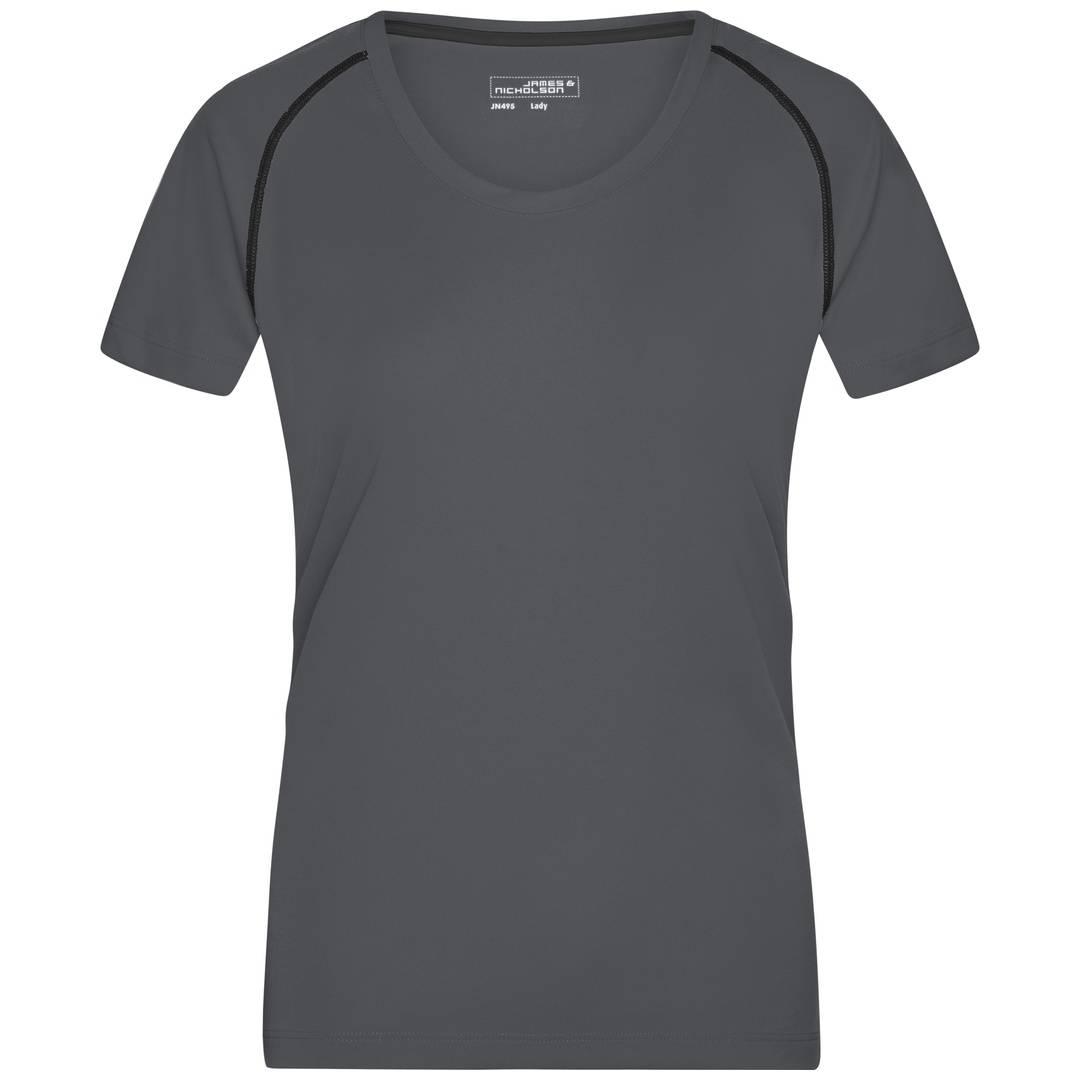 James & Nicholson Funktions-Shirt Damen JN495 Gr. 2XL titan/black