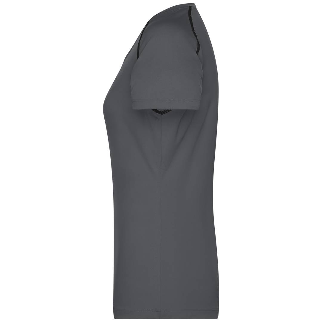 James & Nicholson Funktions-Shirt Damen JN495 Gr. 2XL titan/black