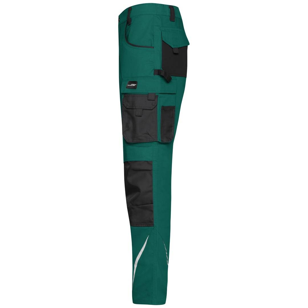 James & Nicholson Arbeitsbundhose JN832 Gr. 58 dark-green/black