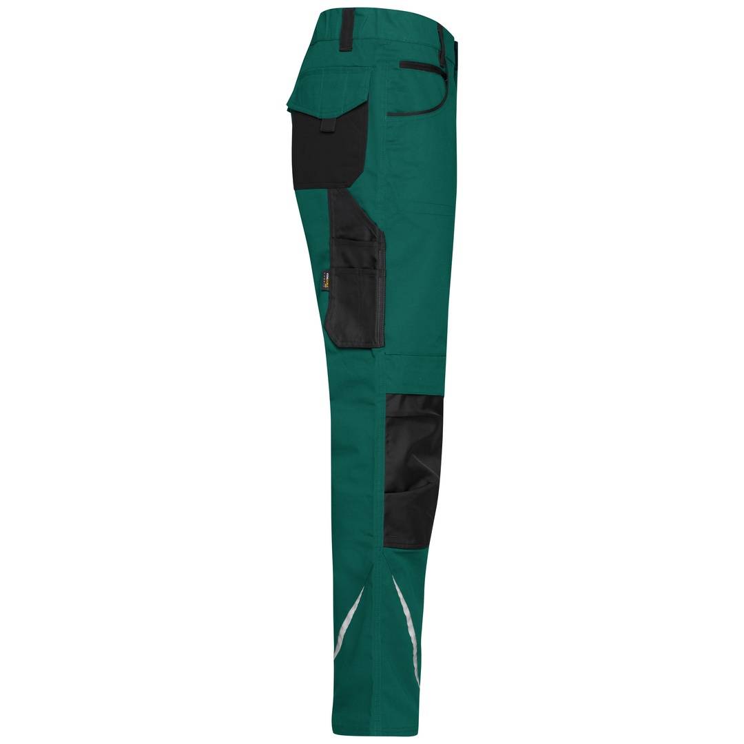 James & Nicholson Arbeitsbundhose JN832 Gr. 58 dark-green/black