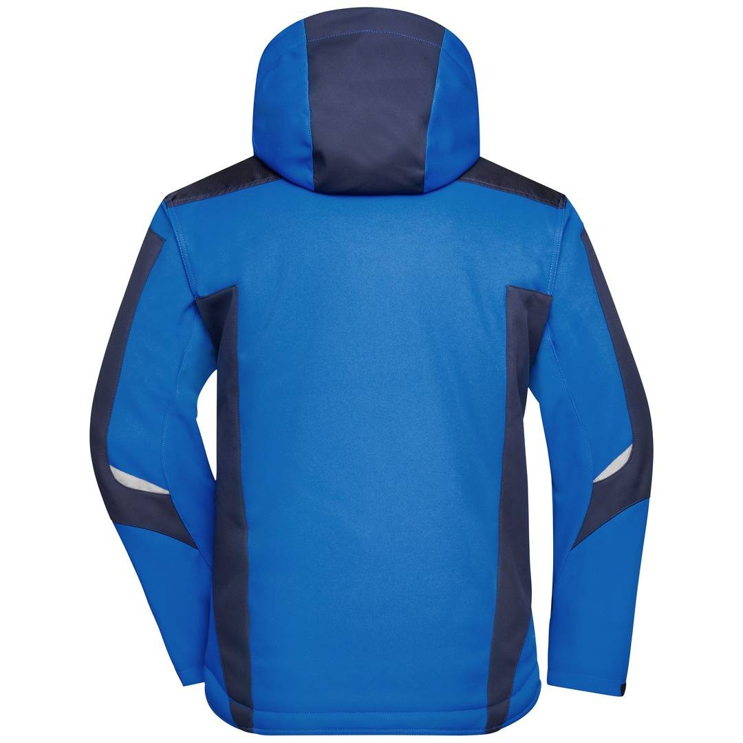 James & Nicholson Professionelle Softshelljacke mit Innenfutter JN824 Gr. 4XL royal/navy
