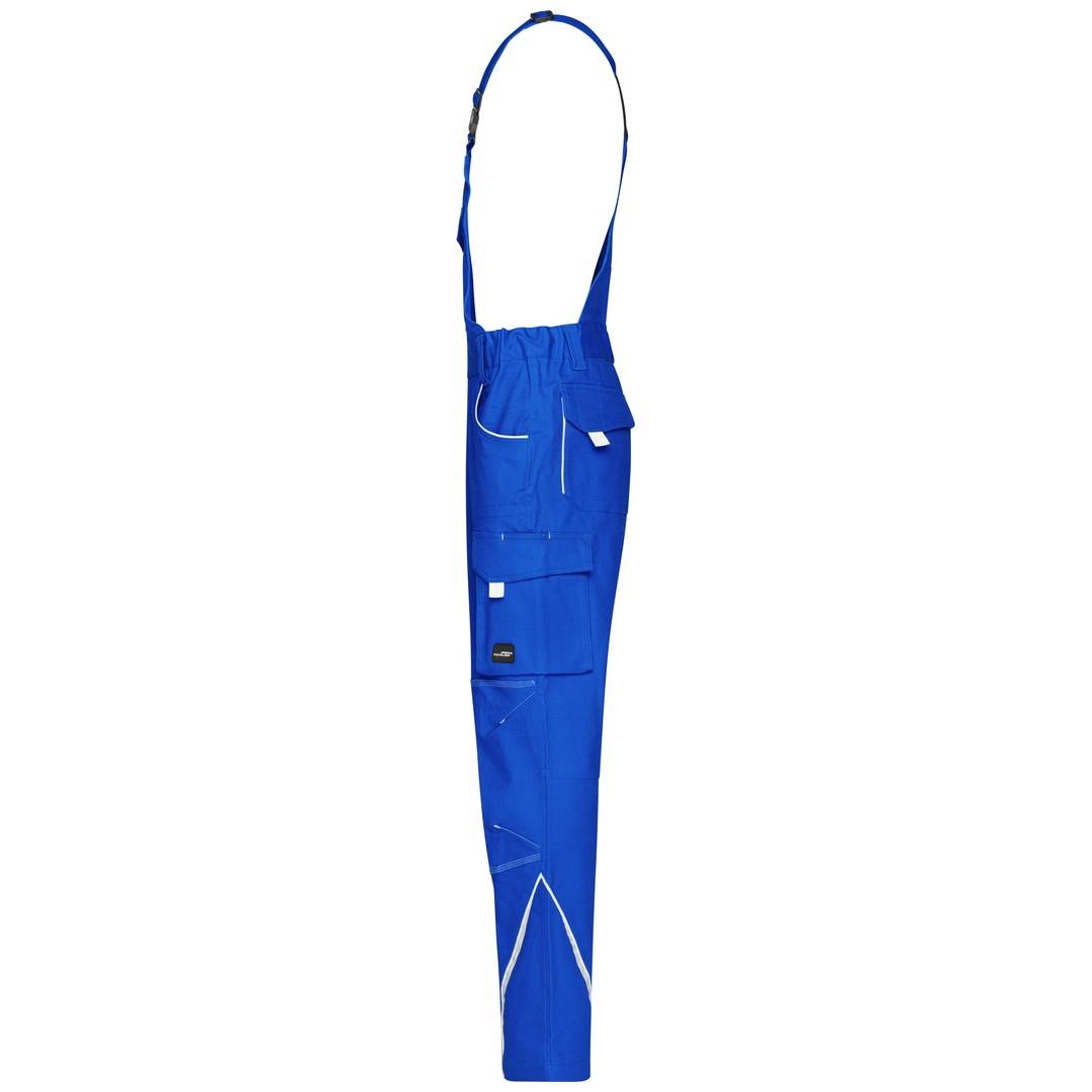 James & Nicholson Funktionelle Latzhose JN848 Gr. 62 royal/white