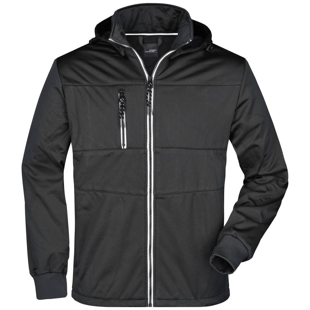 James & Nicholson Mens Maritime Jacket JN1078 Gr. XXL black/black/white