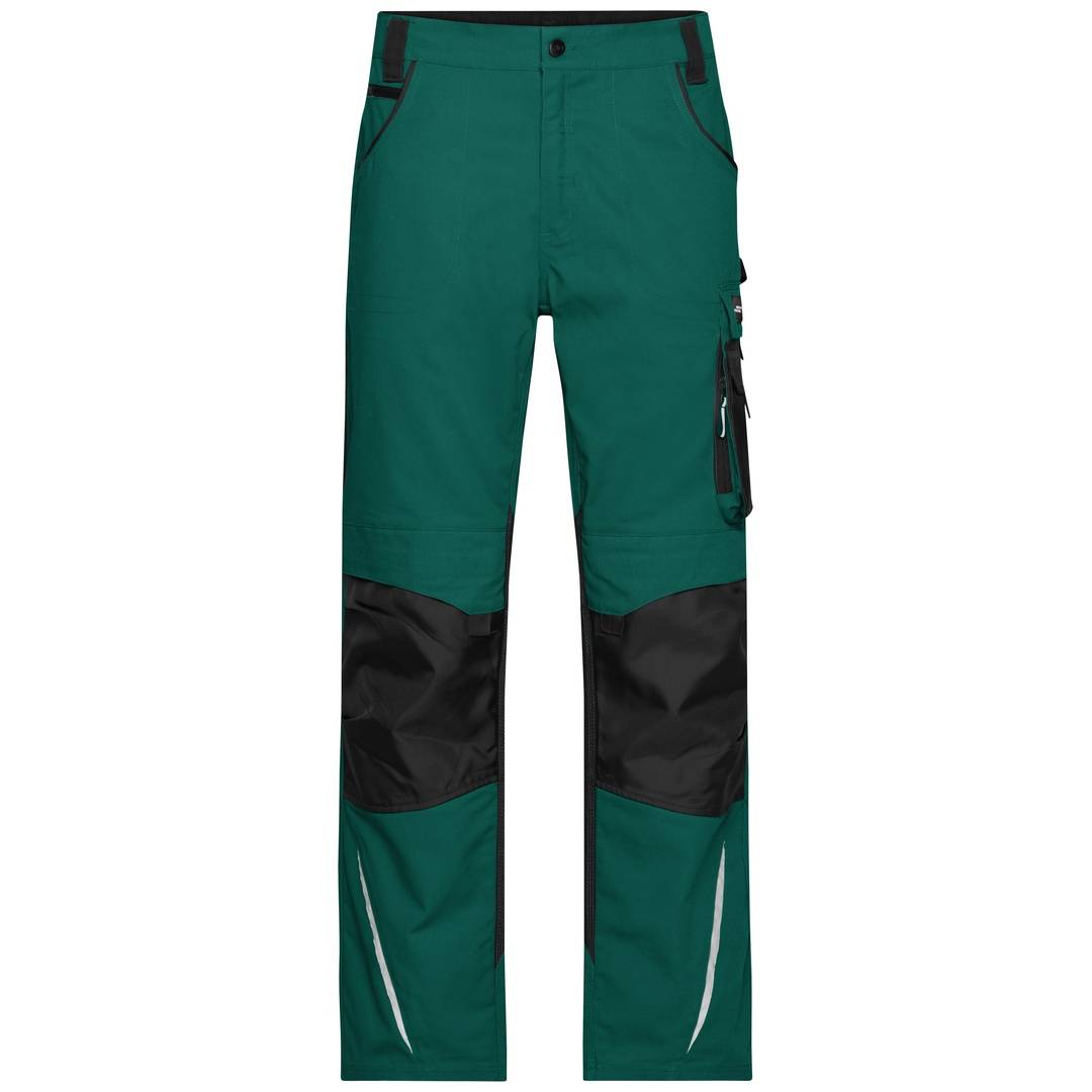 James & Nicholson Arbeitsbundhose JN832 Gr. 58 dark-green/black