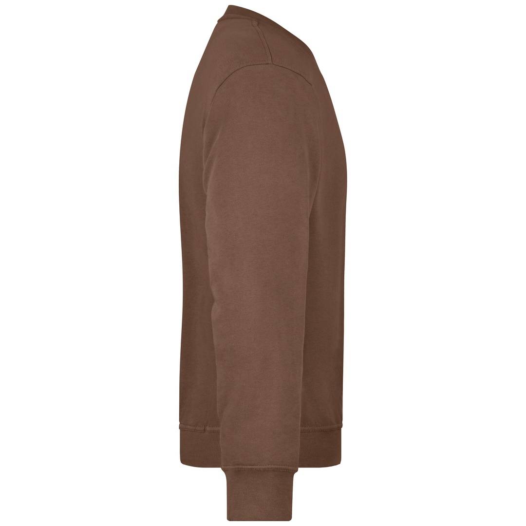 James & Nicholson Klassisches Rundhals-Sweatshirt JN840, Gr. 2XL brown