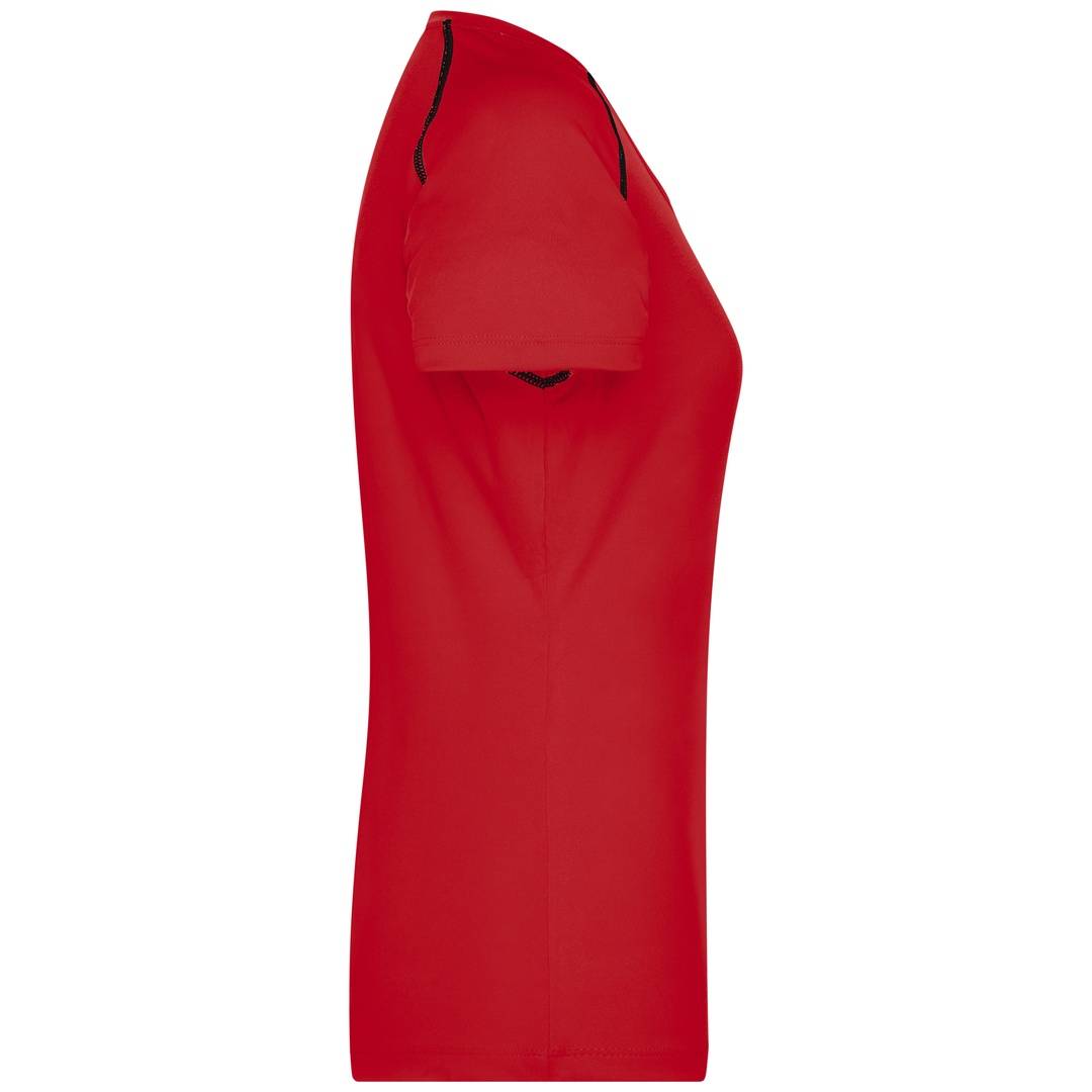 James & Nicholson Funktions-Shirt Damen JN495 Gr. S red/black