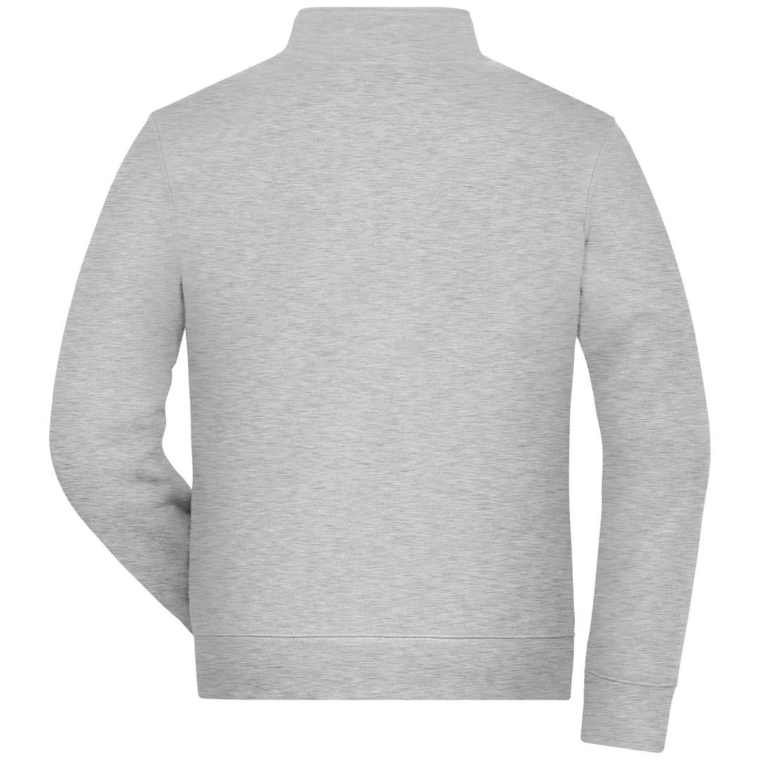 James & Nicholson Fleecejacke Herren JN1810 Gr. 2XL grey-heather