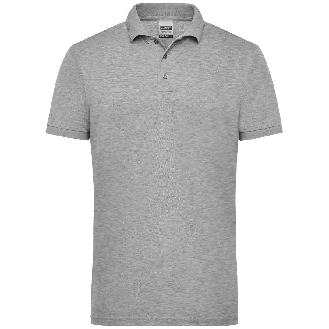 James & Nicholson Poloshirt Herren JN830 Gr. 5XL grey-heather