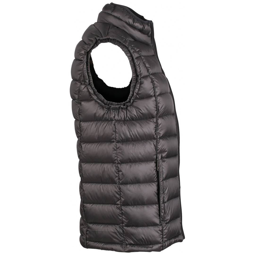 James & Nicholson Herren Daunen Weste mit Stehkragen JN1080 Gr. S black/black