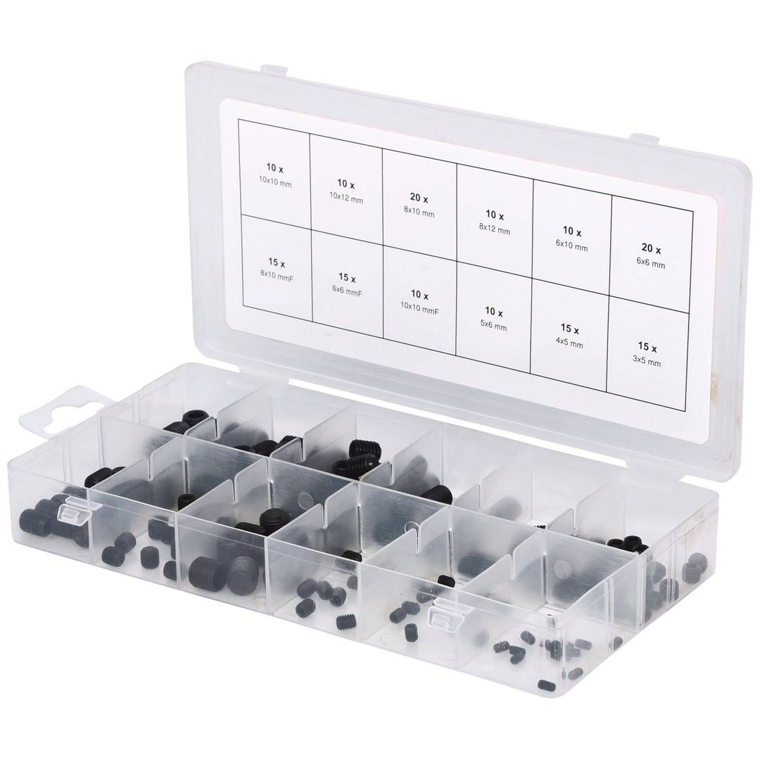 KS TOOLS Sortiment Madenschrauben, metrisch, 160-tlg