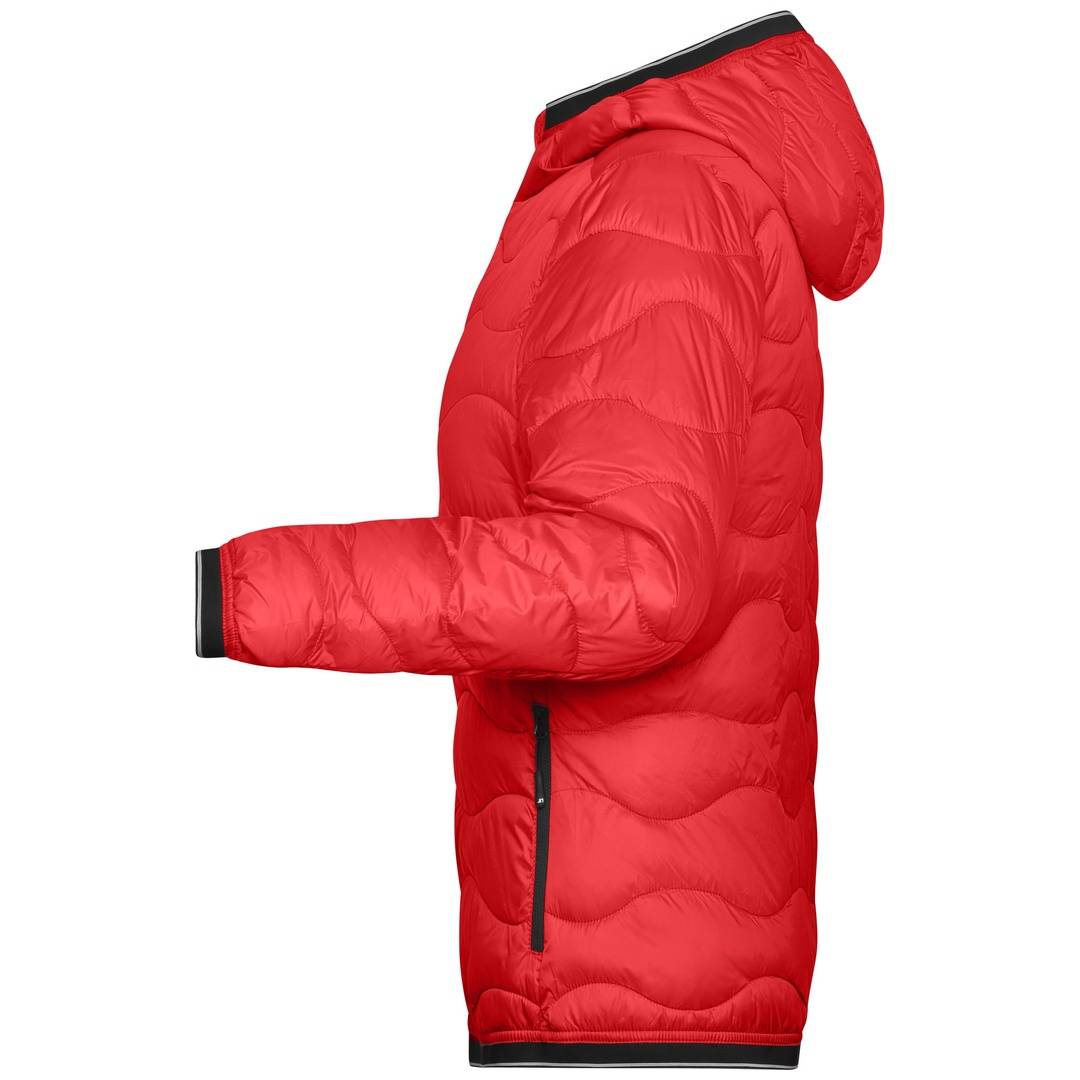 James & Nicholson Steppjacke mit Wattierung Damen JN1155 Gr. XL rot/schwarz