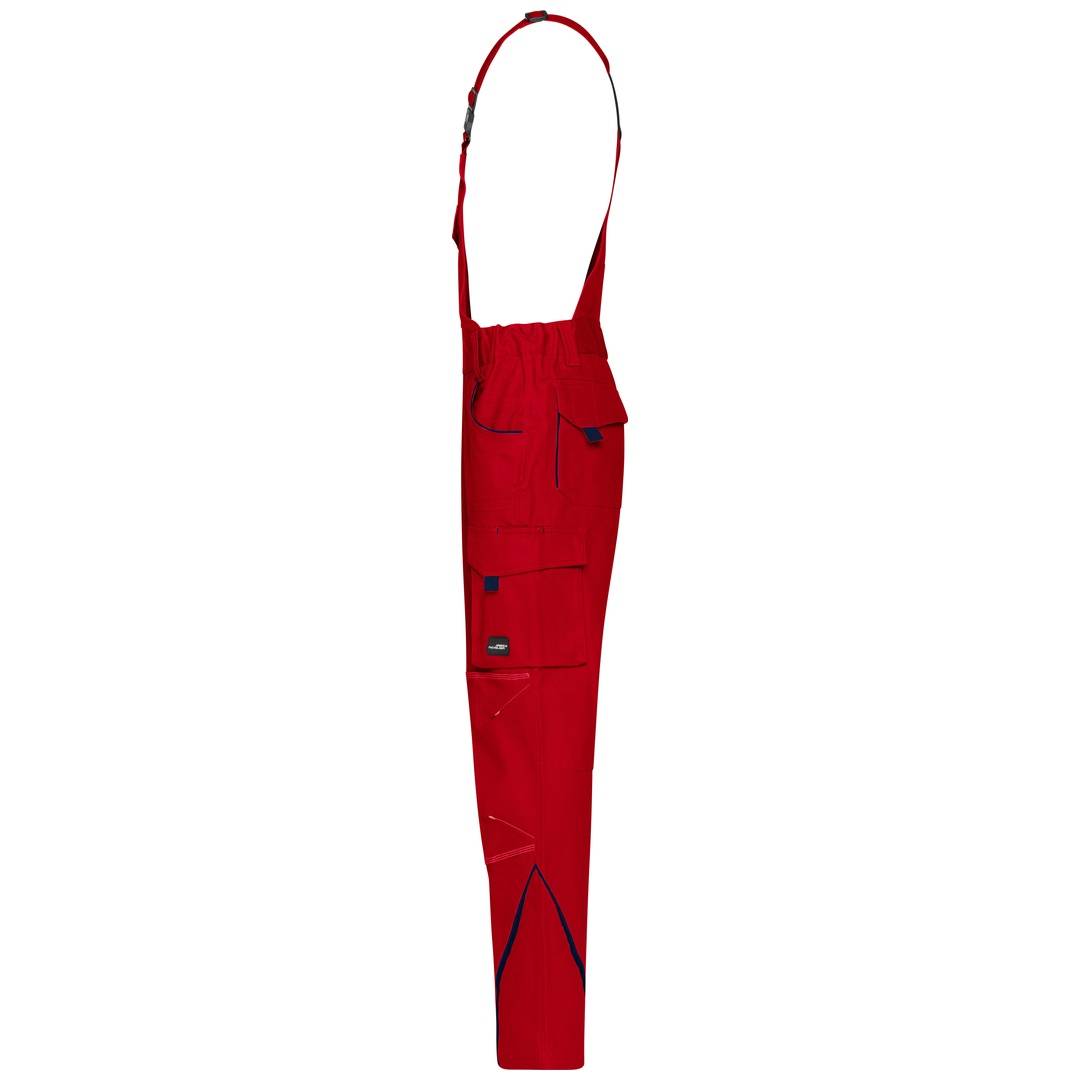 James &amp; Nicholson Funktionelle Latzhose JN848 Gr. 42 red/navy