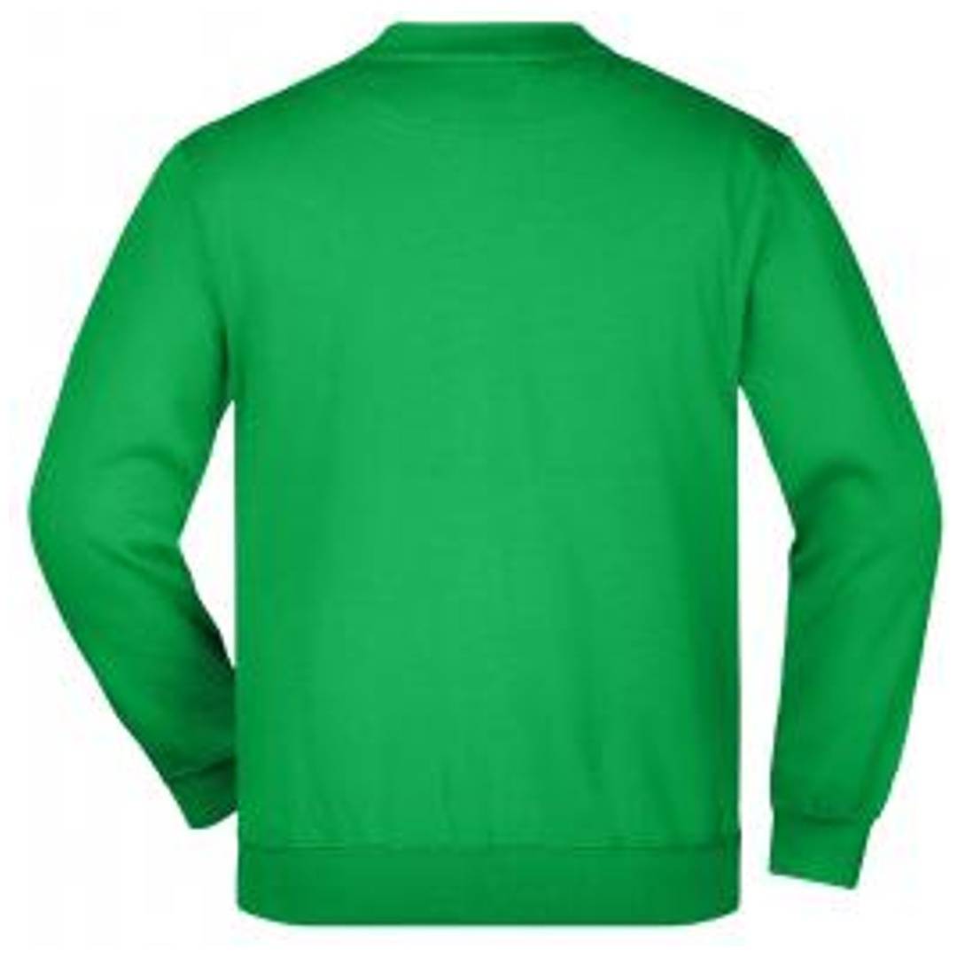 James & Nicholson Klassisches Komfort Rundhals-Sweatshirt Kinder JN040K Gr. 2XL-164 fern-green