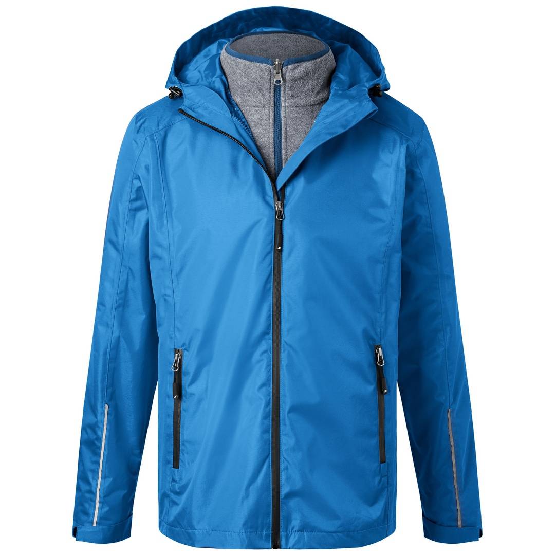 James & Nicholson Funktionelle Doppeljacke Herren JN1154 Gr. 3XL royal/black