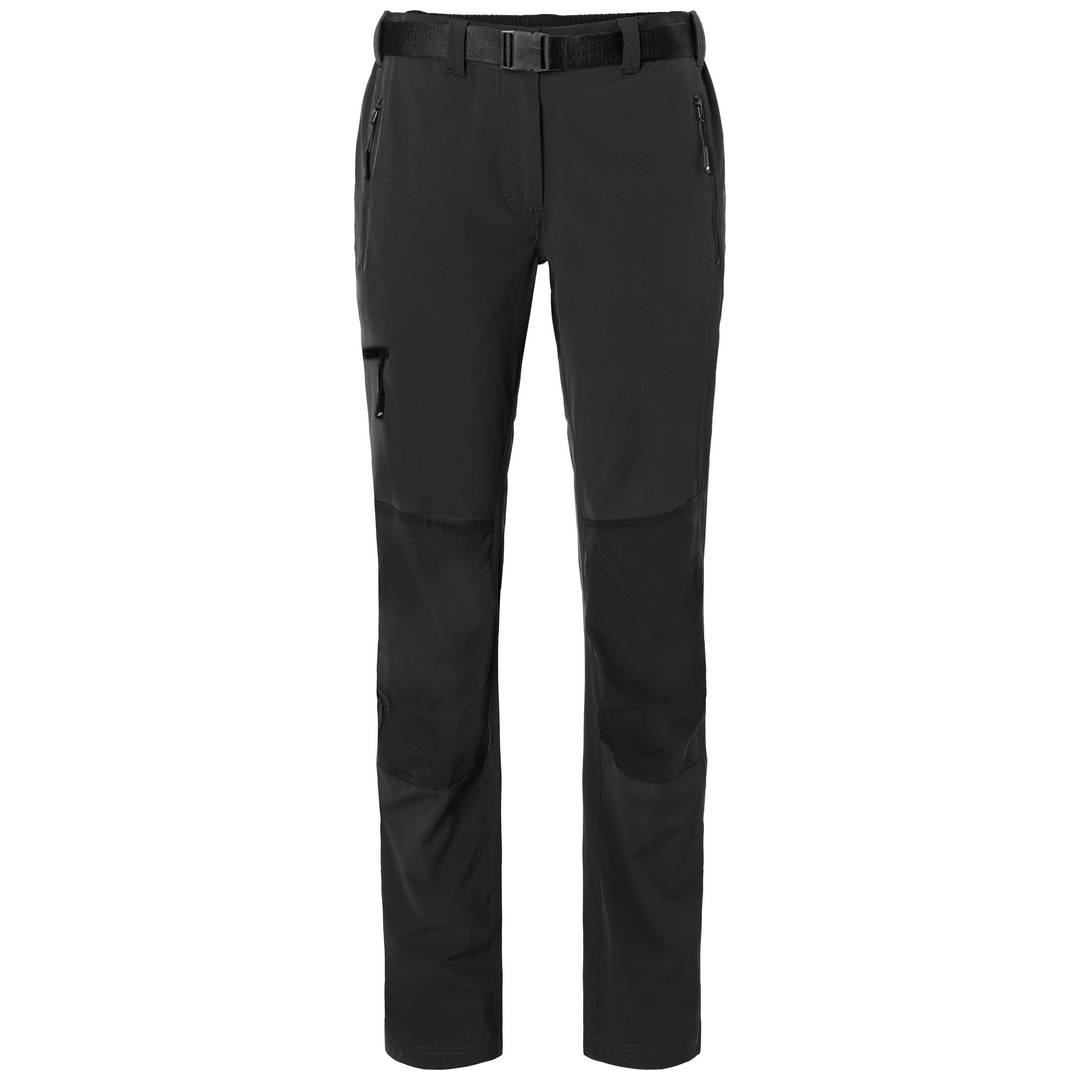 James & Nicholson Bi-elastische Damen Trekkinghose JN1205 Gr. M black/black