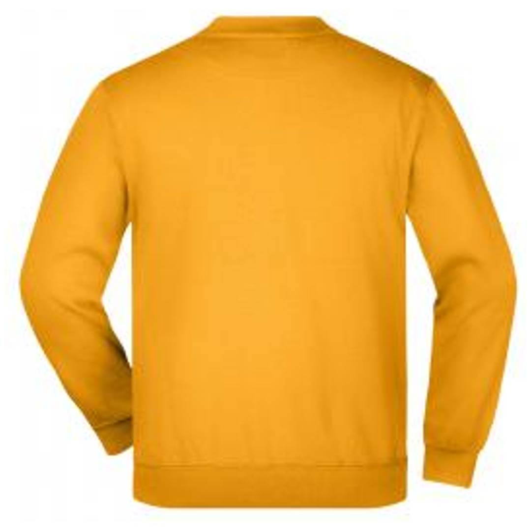 James & Nicholson Klassisches Komfort Rundhals-Sweatshirt Kinder JN040K Gr. S-116 gold-yellow