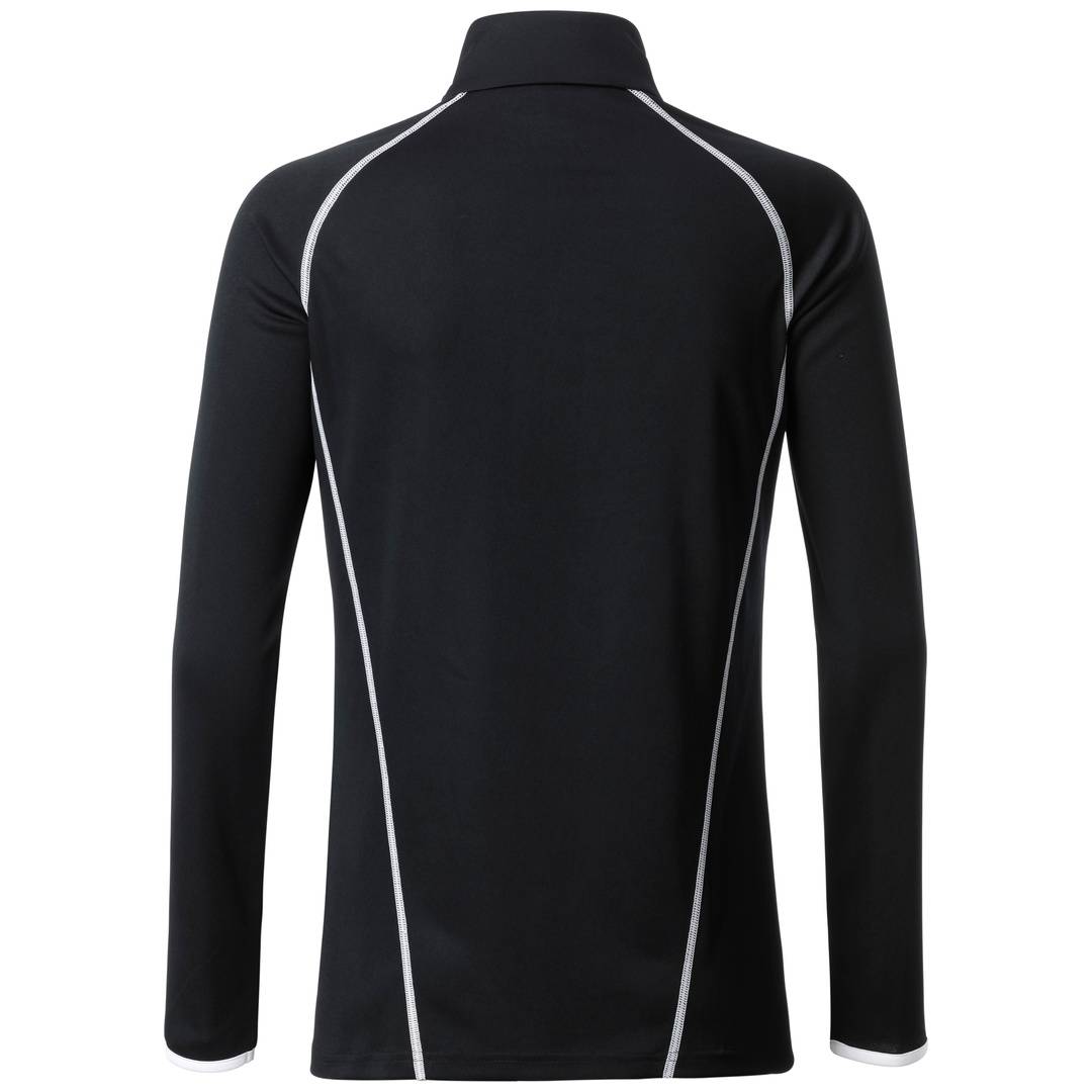 James & Nicholson Langarmshirt Damen JN497 Gr. XS black/white