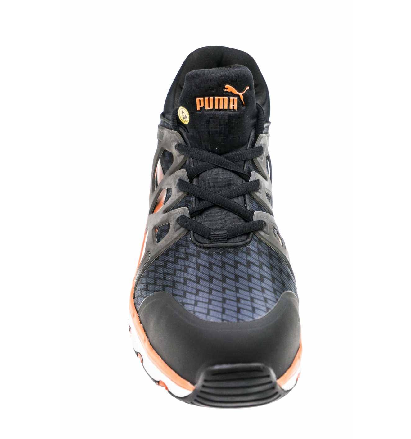 Puma 633870 Sicherheitsschuh RUSH 2.0 MID S1P ESD HRO SRC schwarz/orange,45
