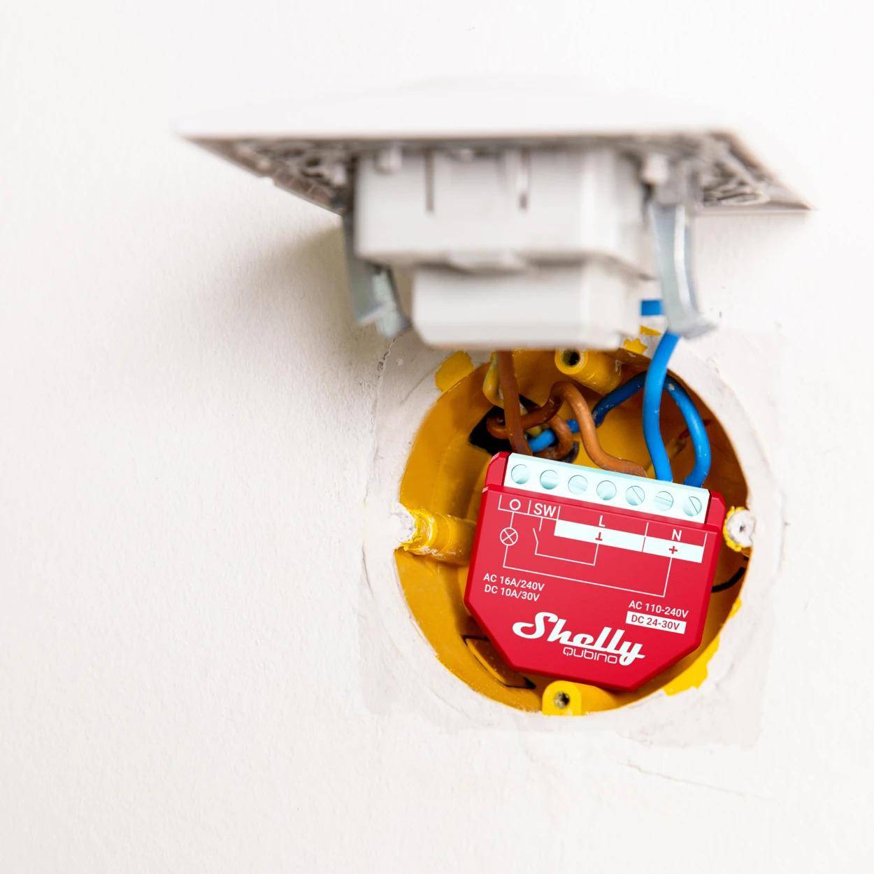 Home Shelly Relais "Wave 1PM" max. 16A 1 Kanal Unterputz Messfunktion