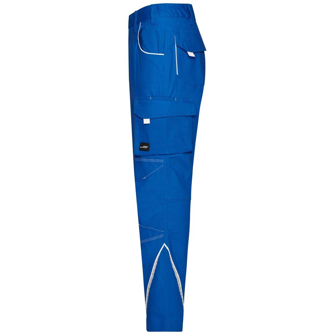James & Nicholson Funktionelle Arbeitshose JN847 Gr. 60 royal/white