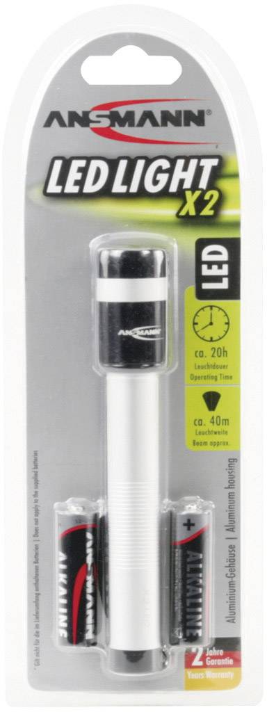 Ansmann X2 LED Taschenlampe batteriebetrieben 12 lm 20 h 90 g