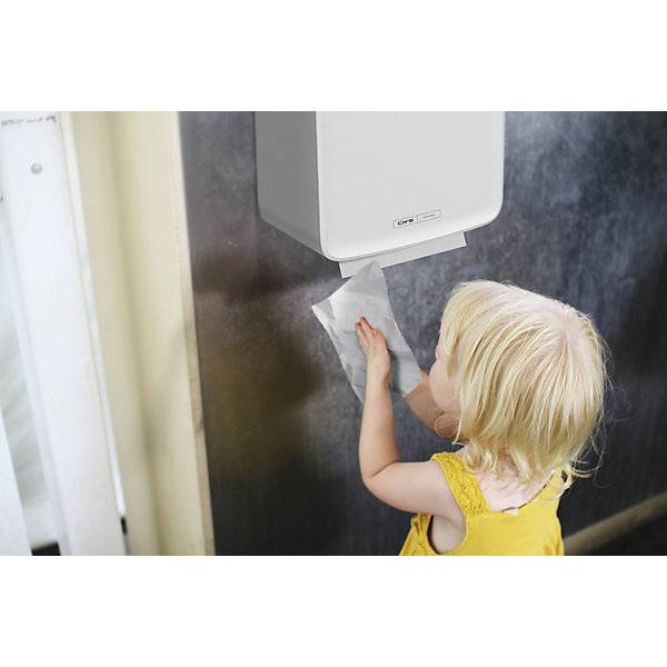 Faltpapierspender PureLine für 300 Tücher weiß. CWS Hygiene Deutschland GmbH & Co. KG 77024149