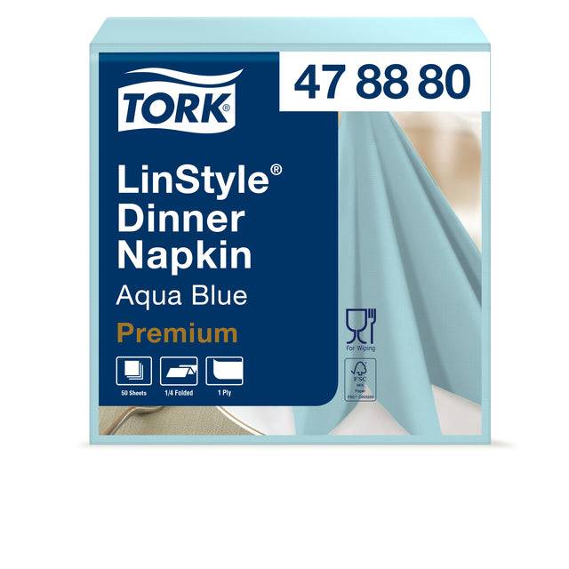 Dinnerfters Tork Linstyle® 1/4-fach 1-Layer 50st Aquaflaw 478880