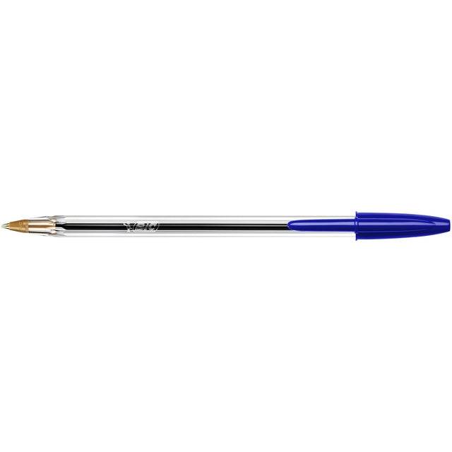 Bälle BIC Cristal Tubo 50 Blau Medium | 50 Stück