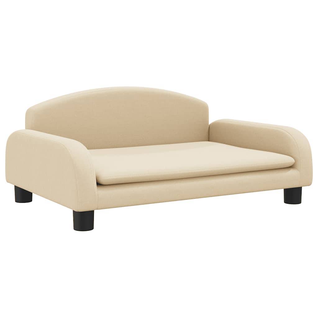 vidaXL Hundebett Creme 70x45x30 cm Stoff
