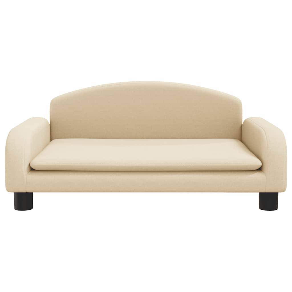 vidaXL Hundebett Creme 70x45x30 cm Stoff