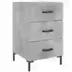 vidaXL Nachttisch Betongrau 40x40x66 cm Holzwerkstoff vidaXL Nachttisch Betongrau 40x40x66 cm Holzwerkstoff