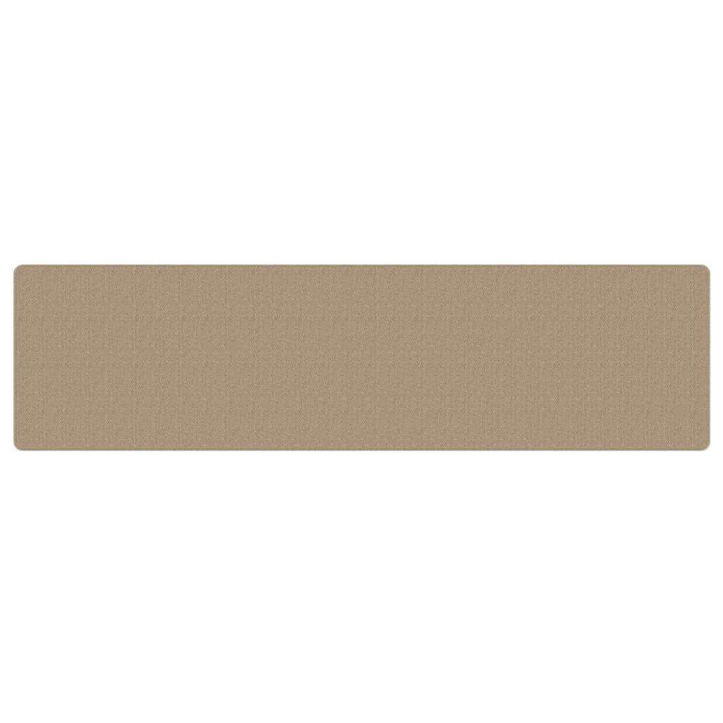 vidaXL Teppichläufer Sisal-Optik Sandfarben 80x300 cm
