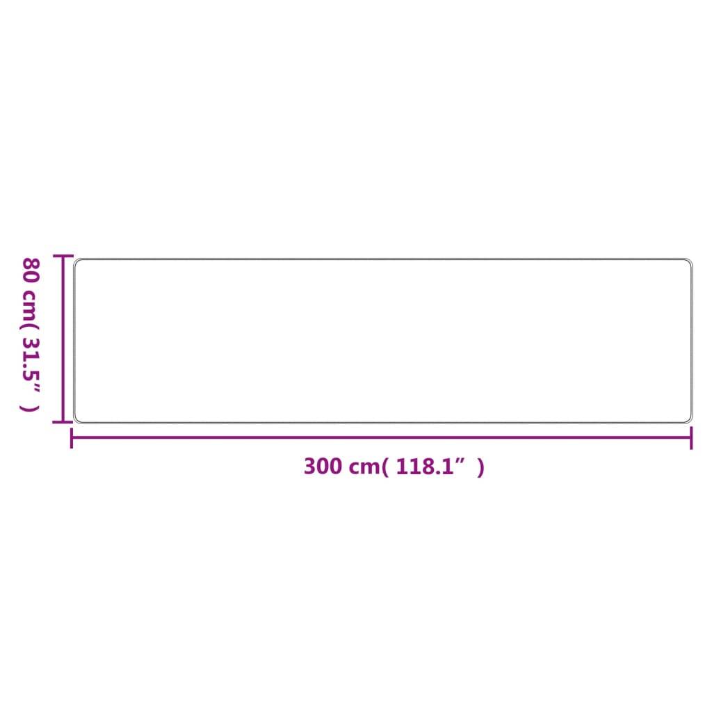 vidaXL Teppichläufer Sisal-Optik Sandfarben 80x300 cm
