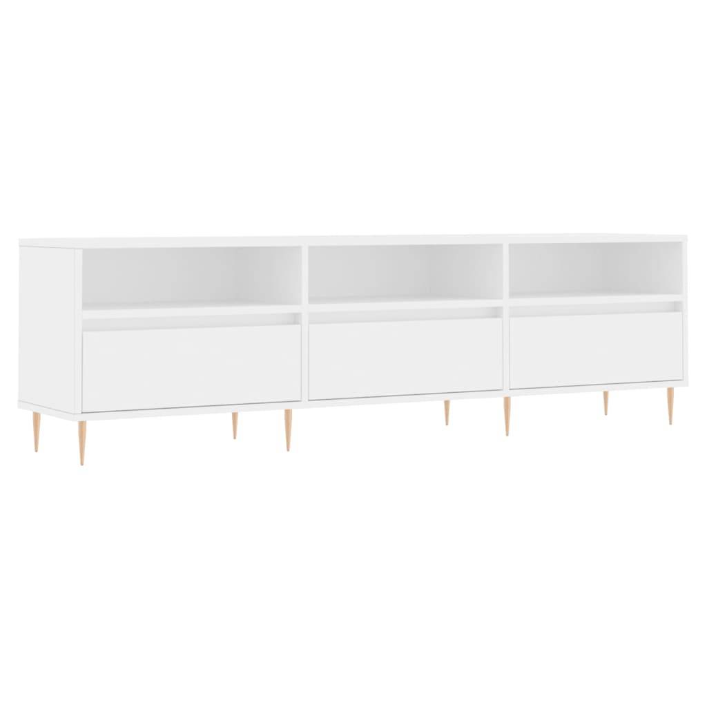 vidaXL TV-Schrank Weiß 150x30x44,5 cm Holzwerkstoff