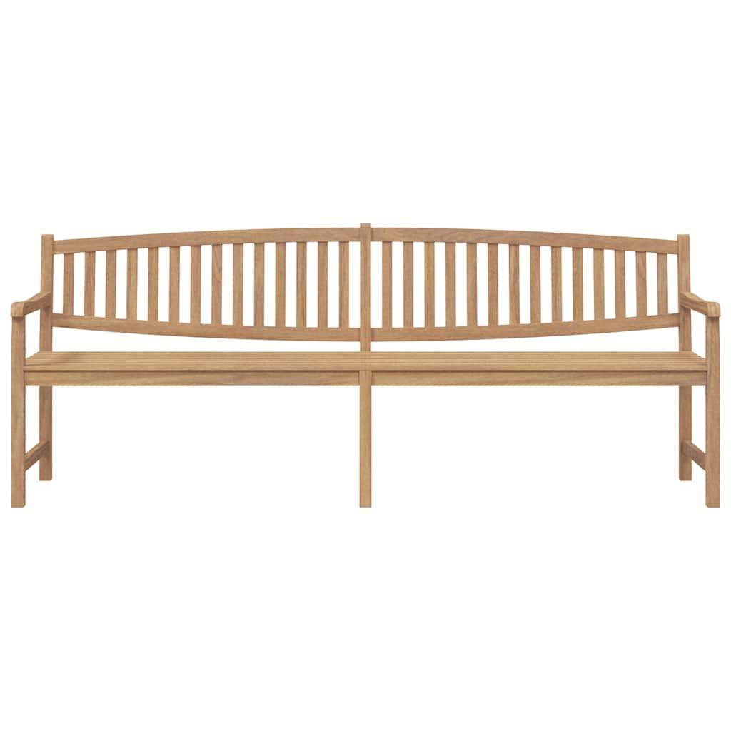 vidaXL Gartenbank 228x59,5x90 cm Massivholz Teak
