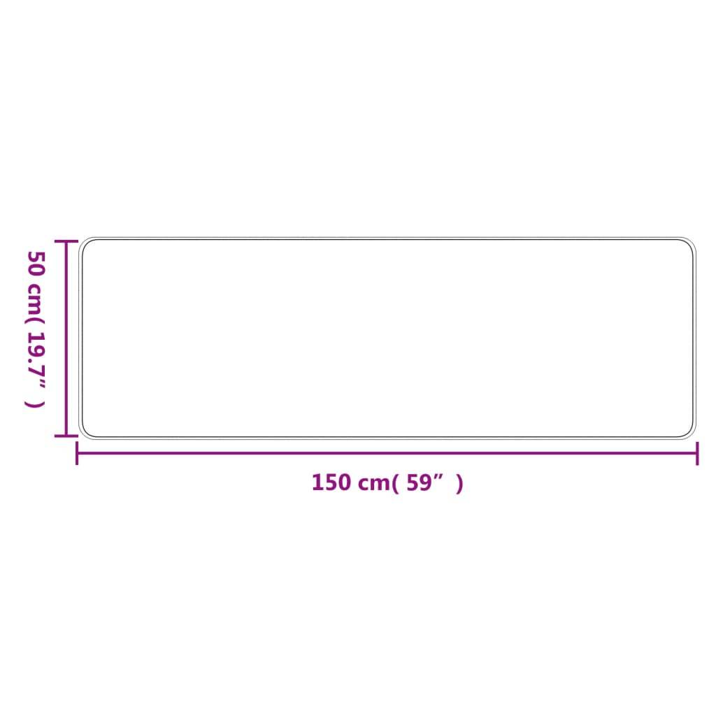 vidaXL Teppichläufer Sisal-Optik Sandfarben 50x150 cm