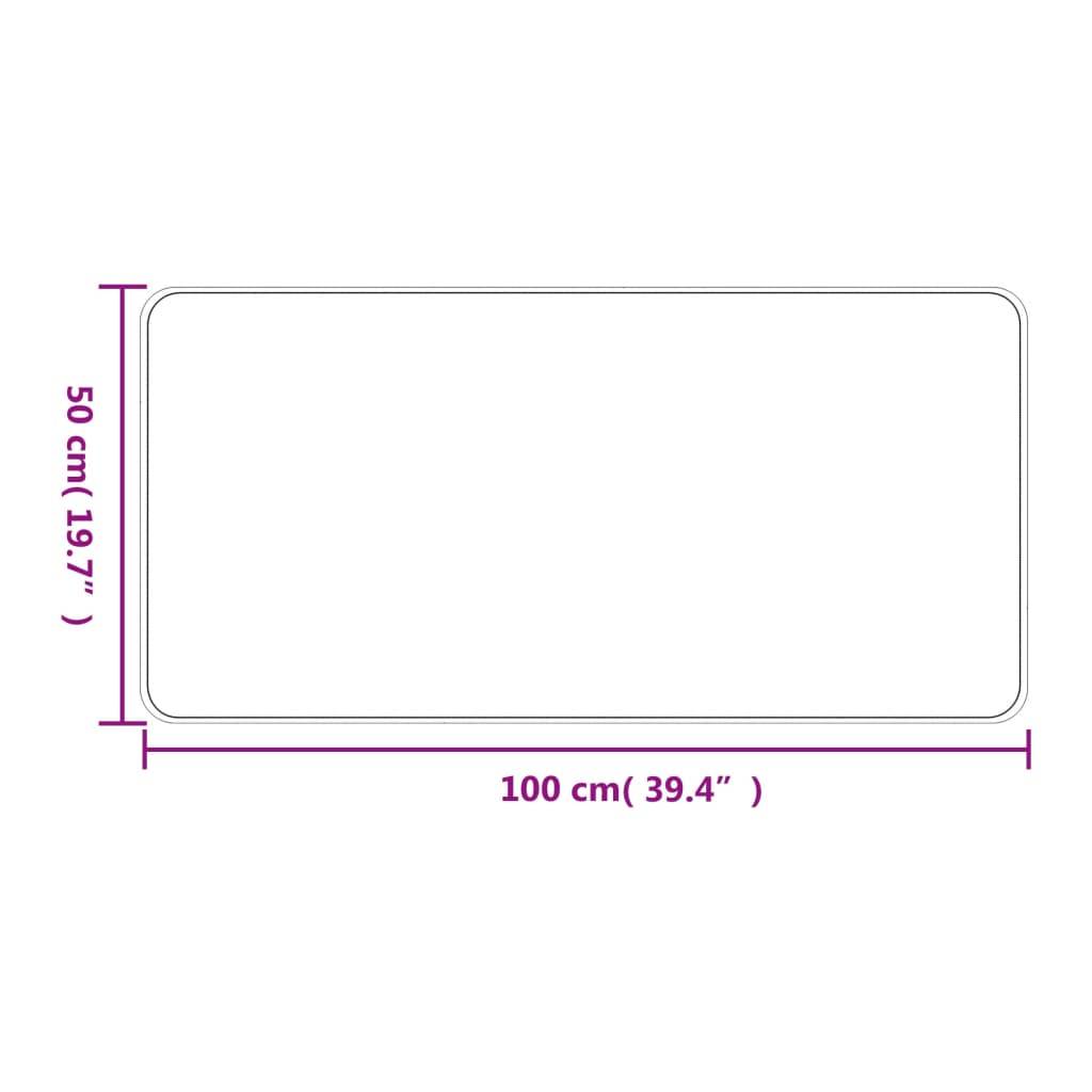 vidaXL Teppichläufer Sisal-Optik Silbern 50x100 cm