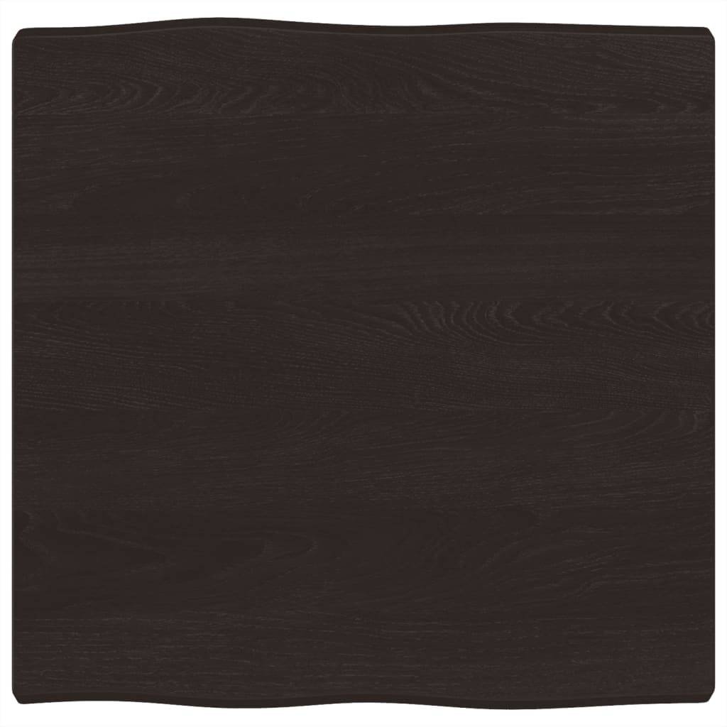 vidaXL Tischplatte 60x60x(2-4) cm Massivholz Behandelt Baumkante
