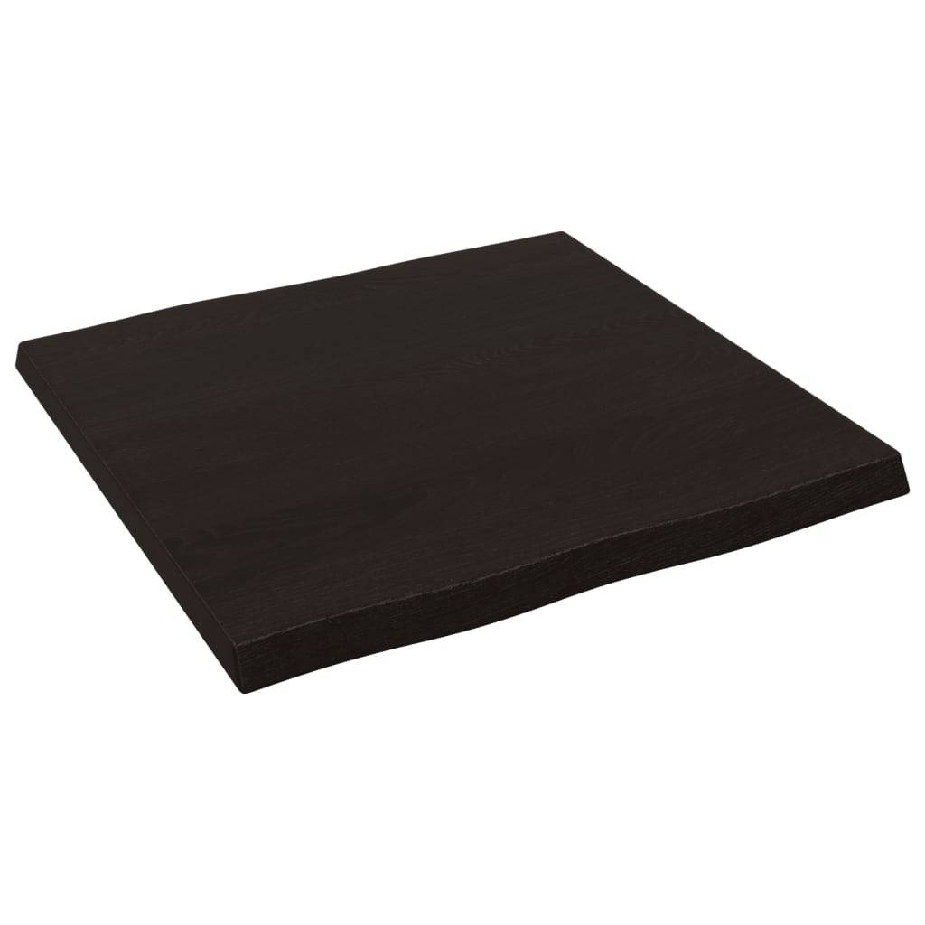 vidaXL Tischplatte 60x60x(2-4) cm Massivholz Behandelt Baumkante