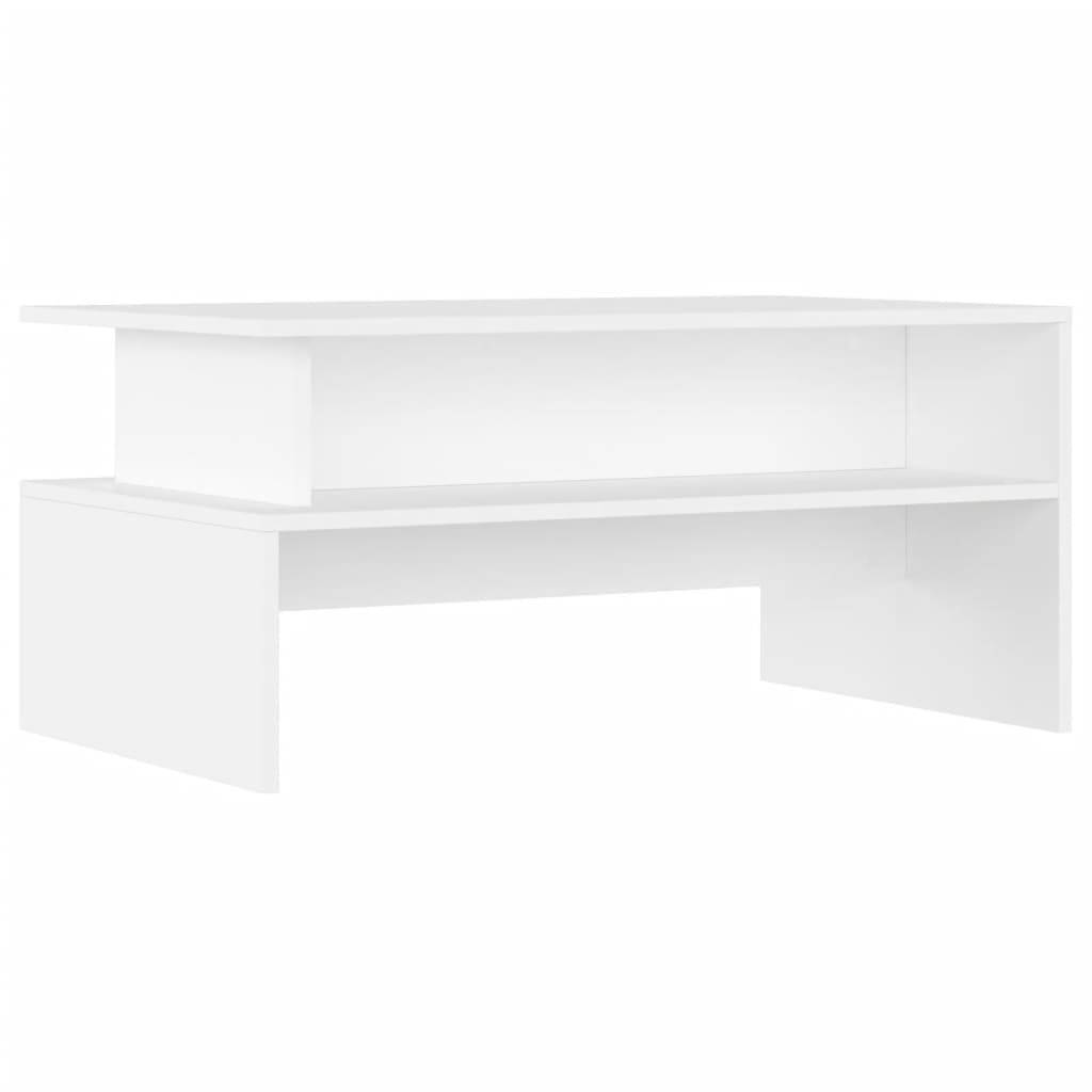 vidaXL Couchtisch Weiß 90x55x42,5 cm Holzwerkstoff