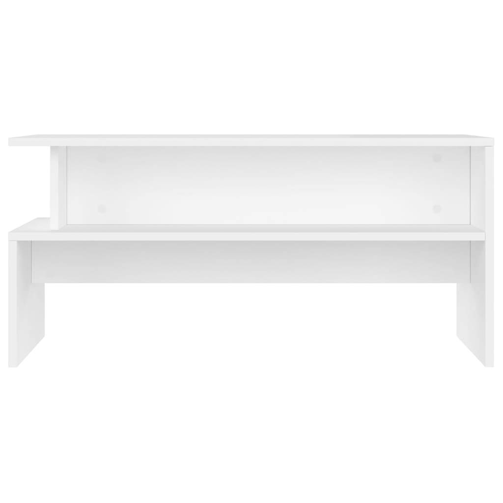 vidaXL Couchtisch Weiß 90x55x42,5 cm Holzwerkstoff