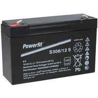 Exide Powerfit Bleiakku AGM 6V 12Ah S306/12 S Exide Powerfit Bleiakku AGM 6V 12Ah S306/12 S