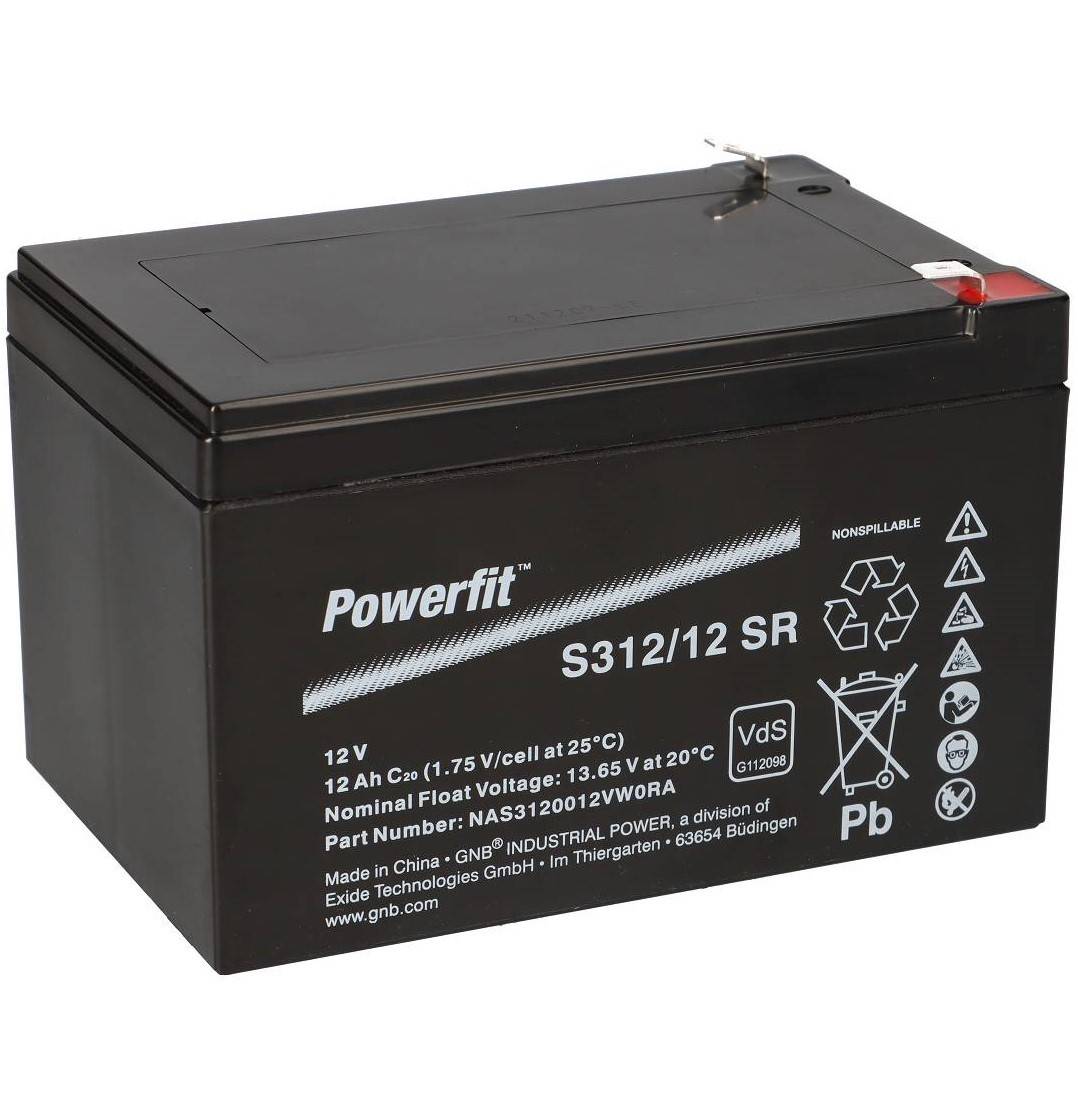 Exide Powerfit Bleiakku AGM 12V 12Ah S312/12 SR