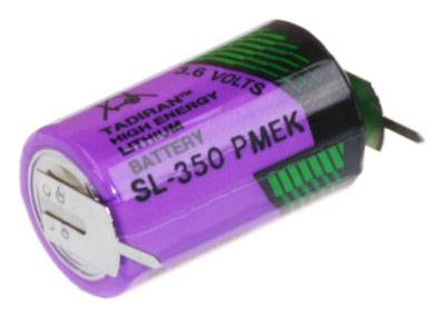 Tadiran SL-350/PR 3,6V 1,2Ah 1/2AA Li-SOCl₂ – 2 Printpins +/-