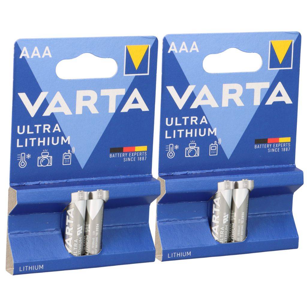 2x Varta Professional Lithium Micro Batterie 2er Blister AAA