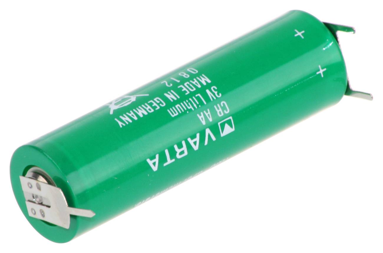 Varta Lithium 3V Batterie CR AA Zelle 2/1 pin ++/-