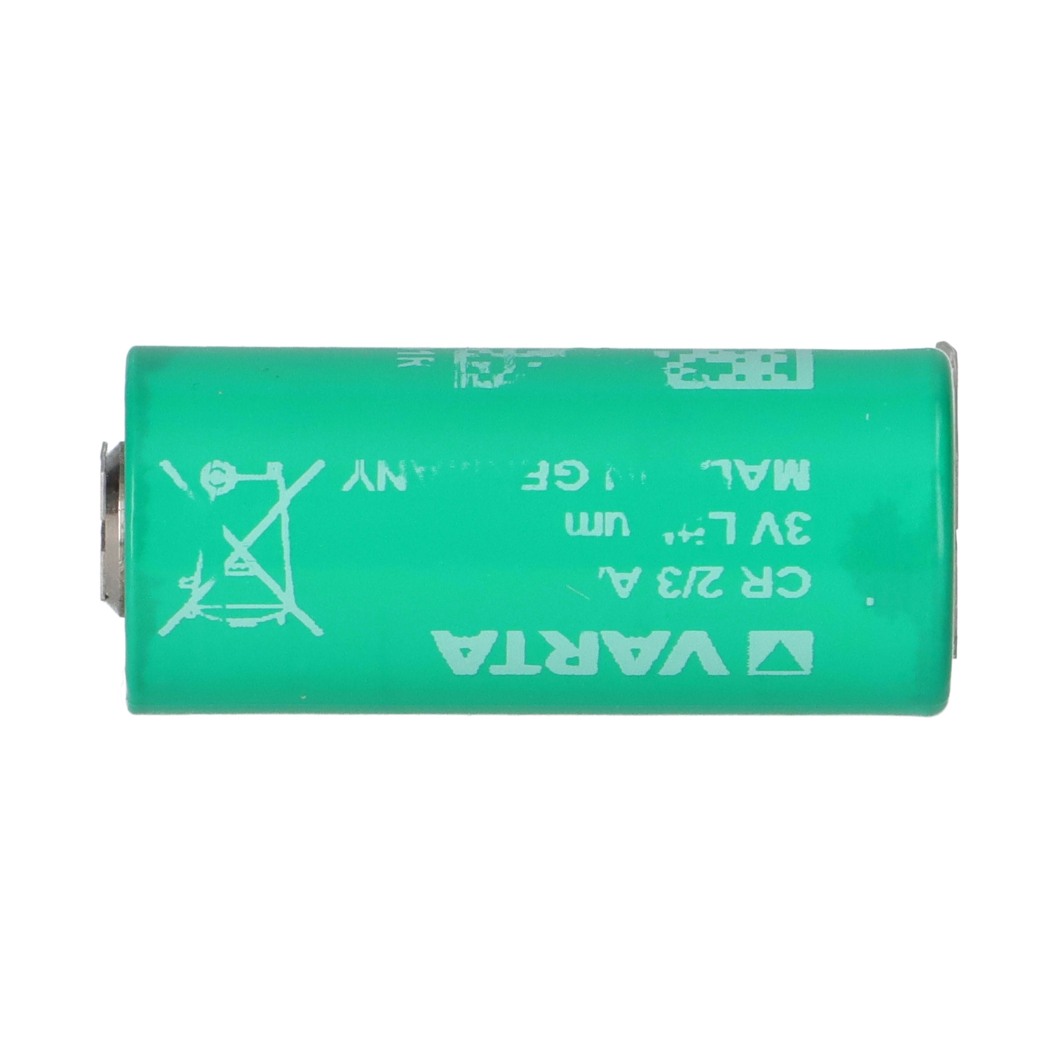 VARTA CR 2/3 AA 3V 1350mAh 2/3AA Lithium Batterie – 3 Printpins ++/-