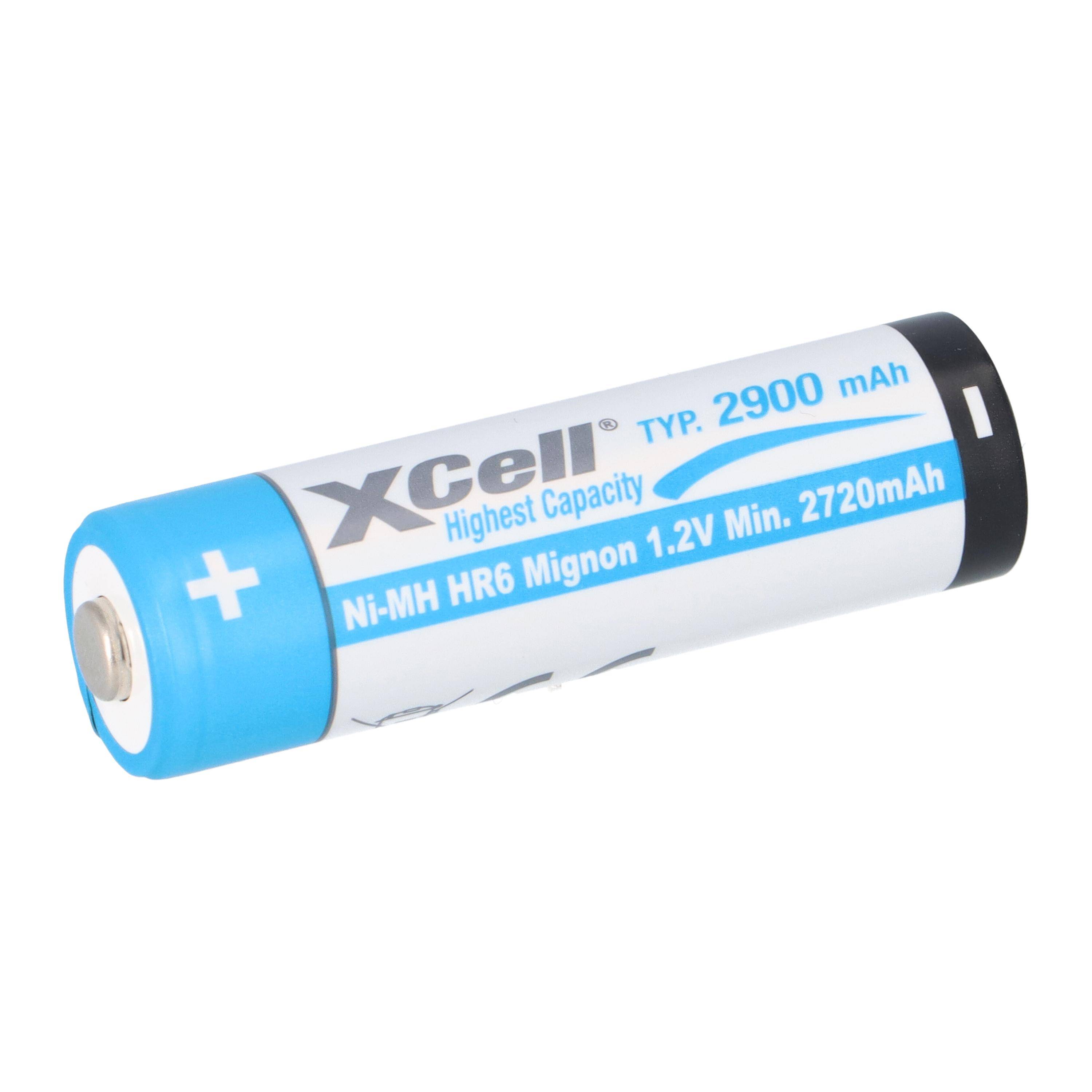 20x XCell Mignon AA Akku Ni-MH 1,2V 2900mAh