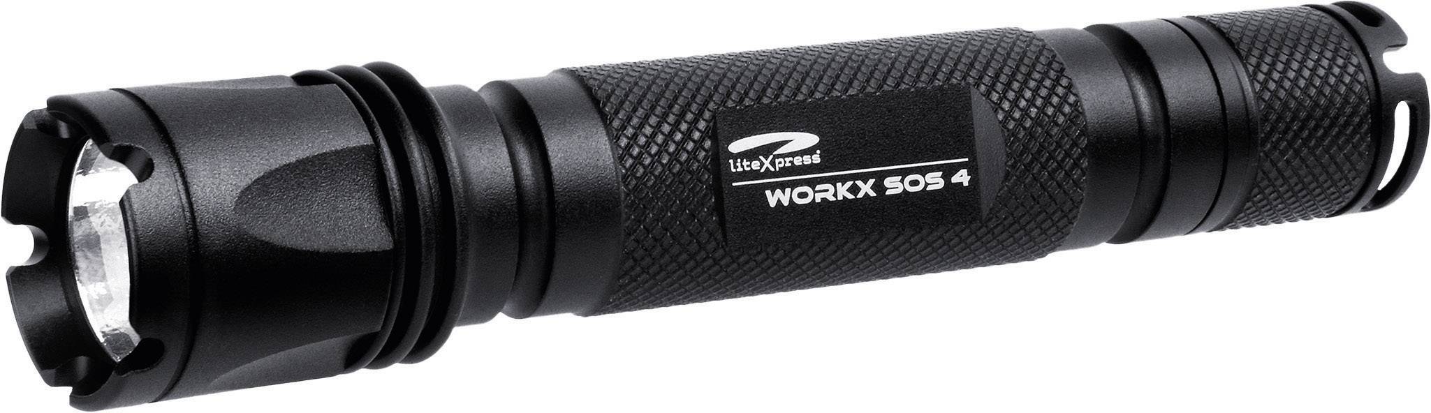 LiteXpress Workx SOS 4 LED Taschenlampe batteriebetrieben 72 h 180 g