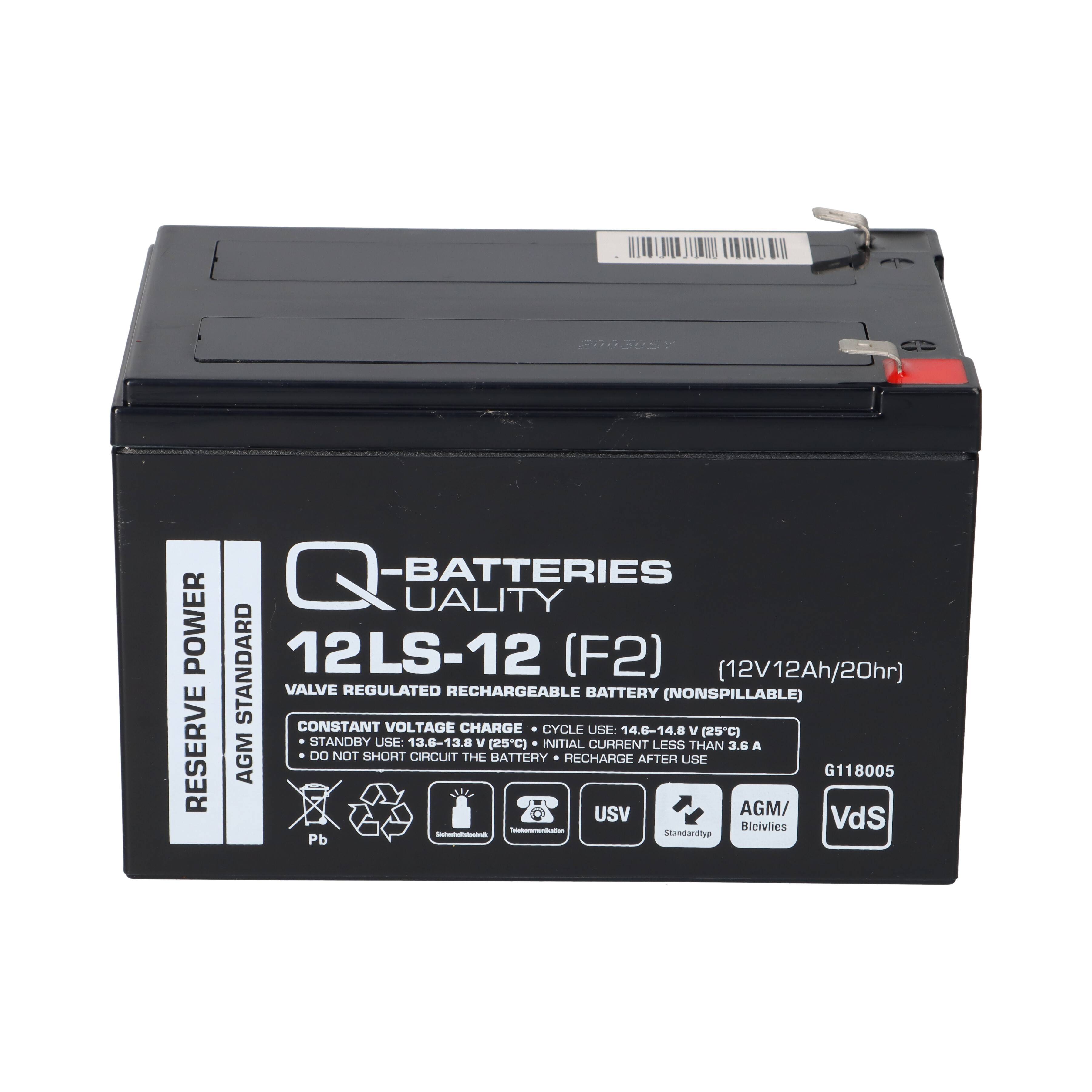 Quality-Batteries 12LCP-12 12V 13Ah AGM Akku – passend für Panasonic LC-RA1212PG1